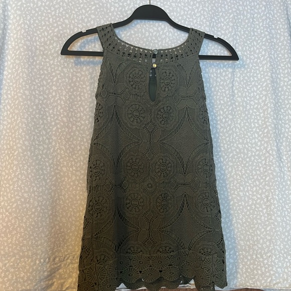 ADIVA tank top, fully embroidered flora design with monochromatic lining - Picture 2 of 4